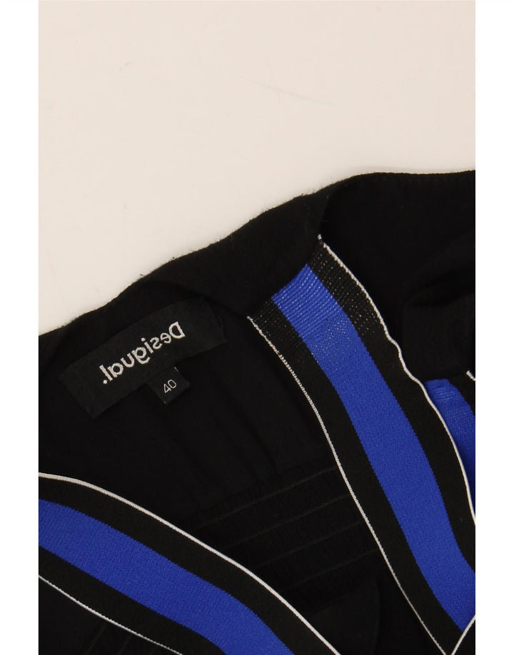 DESIGUAL Damska sukienka maxi w abstrakcyjny wzór EU 40 Średnia czarna artystyczna