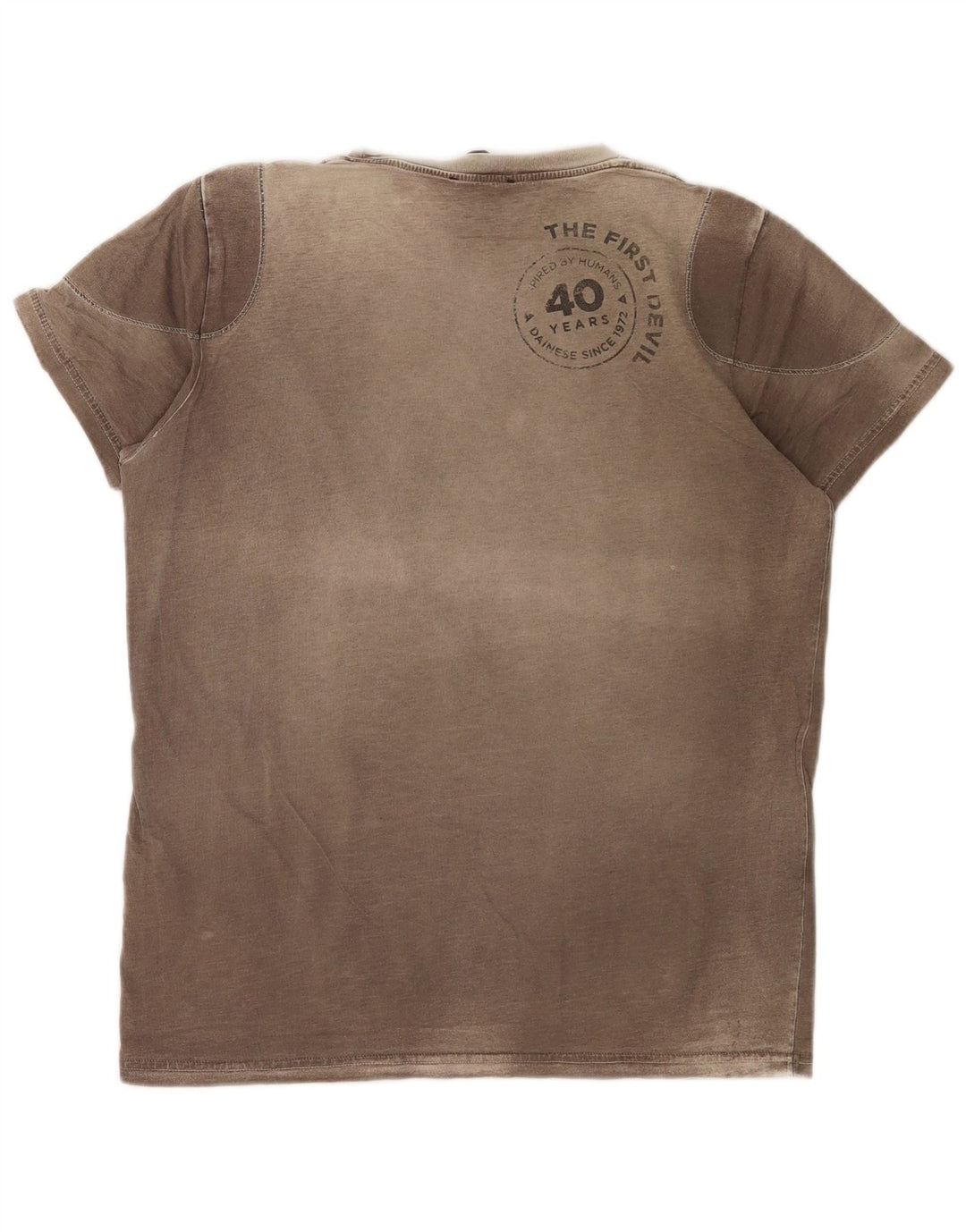 Męska koszulka z grafiką Dainese Top, średnia brązowa bawełna