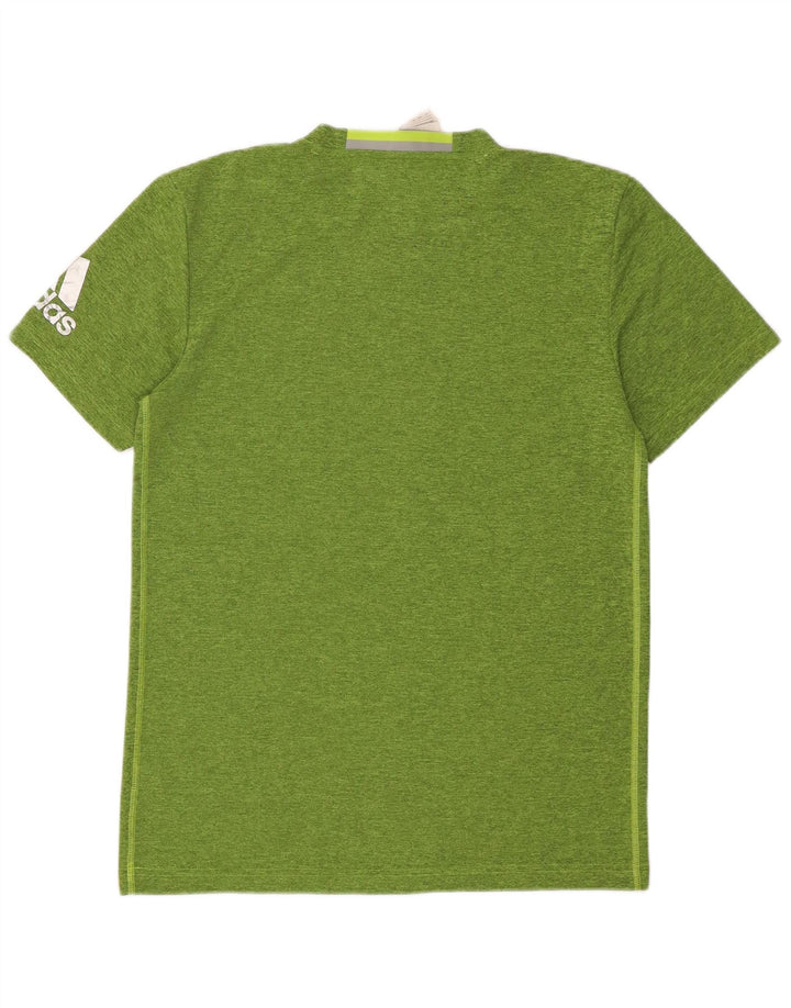 Adidas Męski T-shirt Top Średni Zielony Nakrapiany Poliester