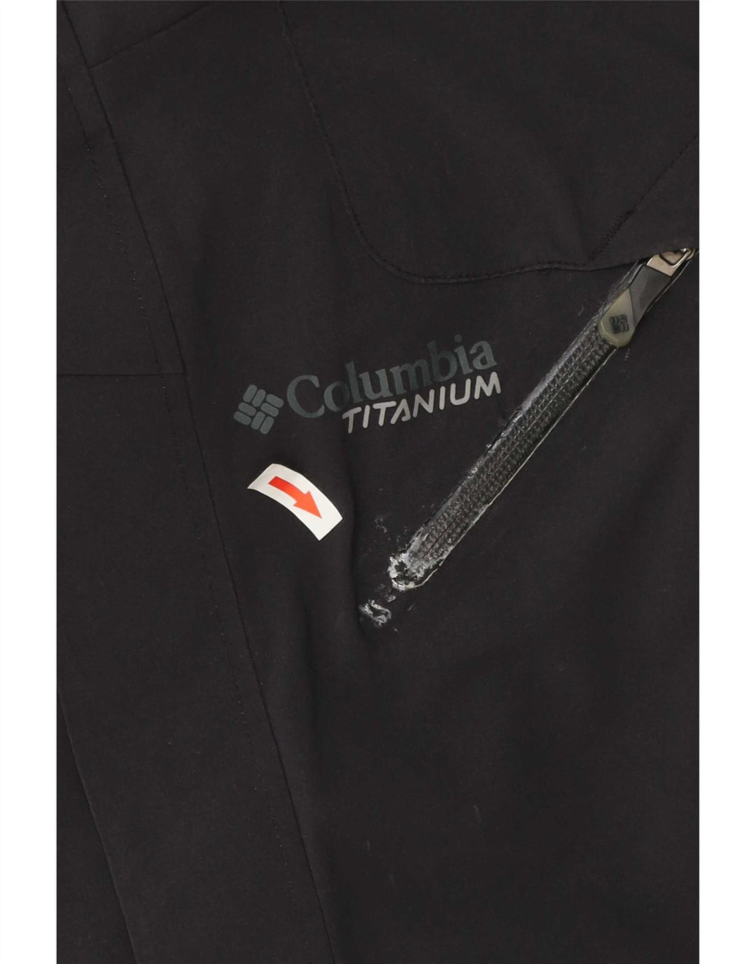 Męska kurtka wiatrówka Columbia Titanium UK 38 Średni czarny nylon