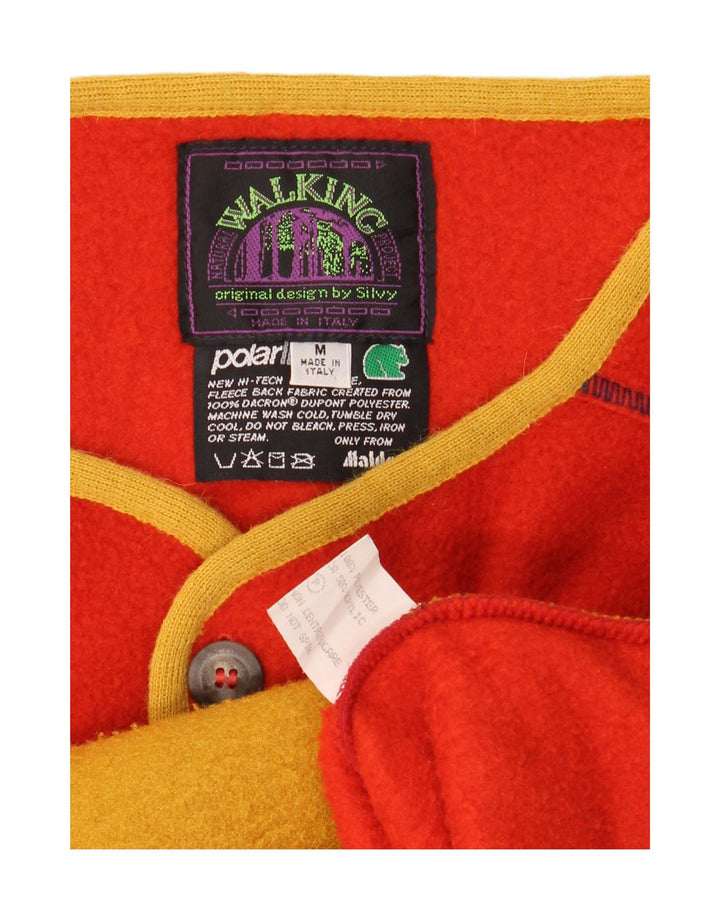 Damska kamizelka polarowa Silvy UK 14, poliester w kolorze średniej czerwieni