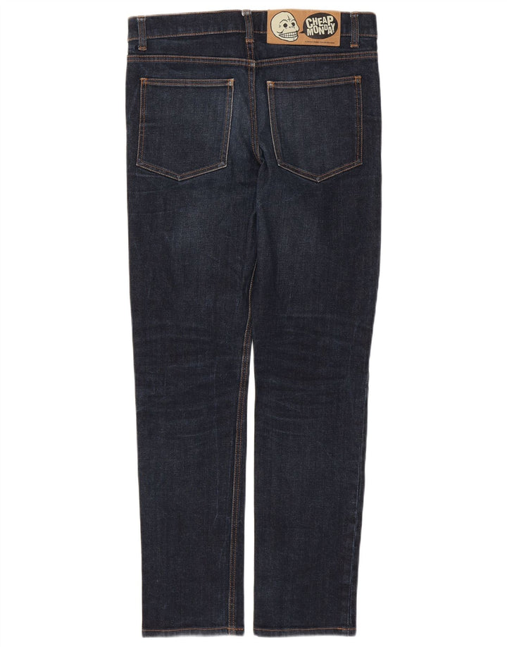 TANIE MONDAY Męskie jeansy slim W32 L31 Granatowe bawełniane