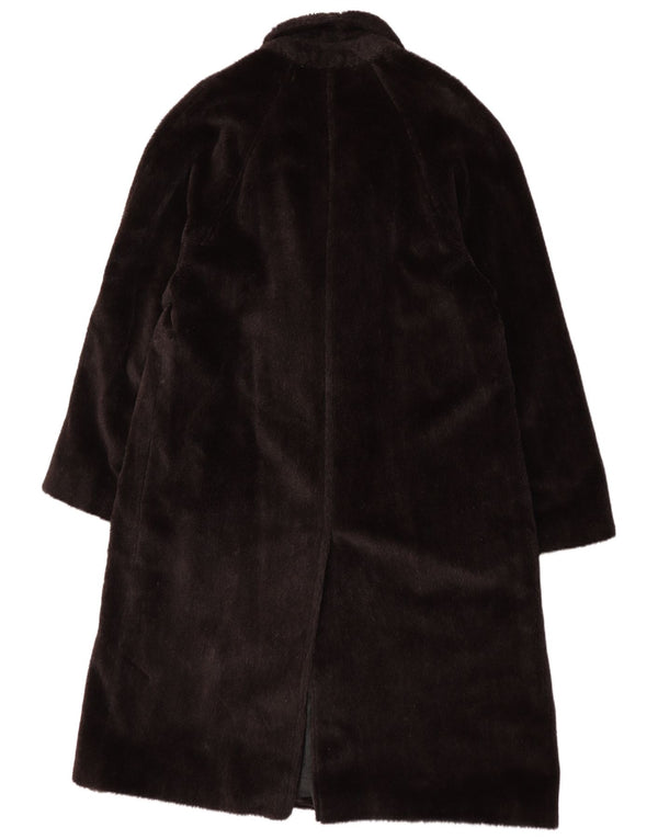 Damski płaszcz ze sztucznego futra Belvest IT 56 3XL Brązowa wełna z alpaki