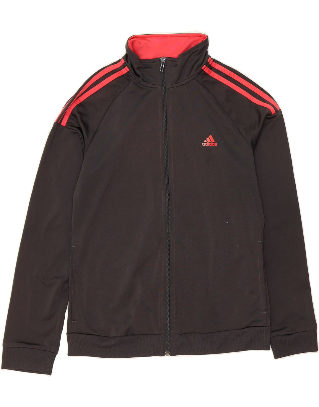 ADIDAS Womens Tracksuit Top Jacket UK 12/14 Medium Black Polyester Vintage Adidas and Second-Hand Adidas from Messina Hembry 
