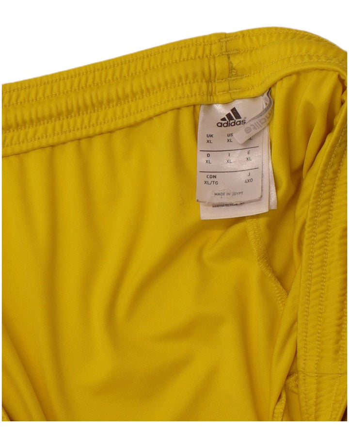Męskie spodenki sportowe ADIDAS Climalite XL, żółty poliester