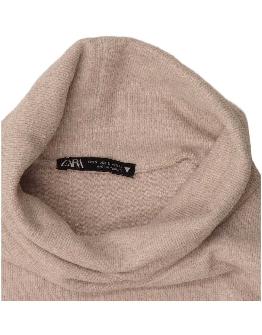 Damska bluzka bez rękawów z wywijanym dekoltem Zara UK 10 Small White