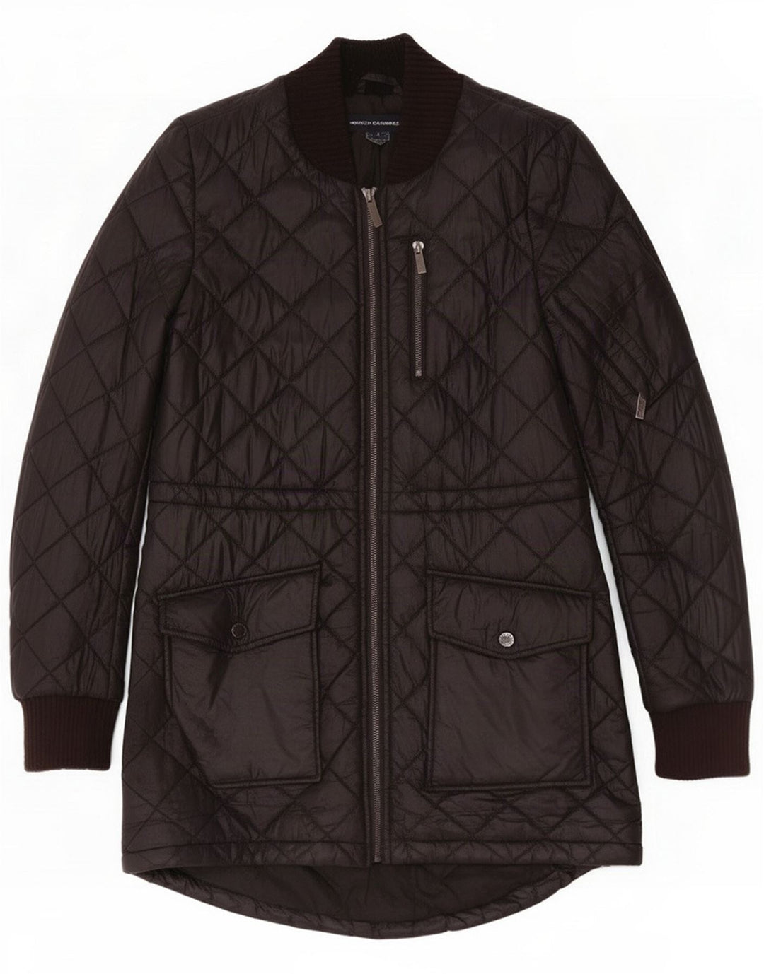 Damska pikowana kurtka French Connection UK 14 Medium Black Poliester