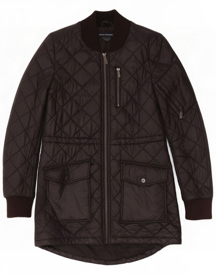 Damska pikowana kurtka French Connection UK 14 Medium Black Poliester