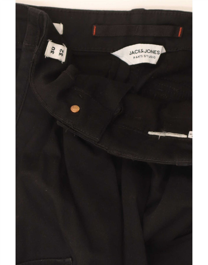 Męskie spodnie cargo Jack & Jones Joggers W30 L32 Czarne