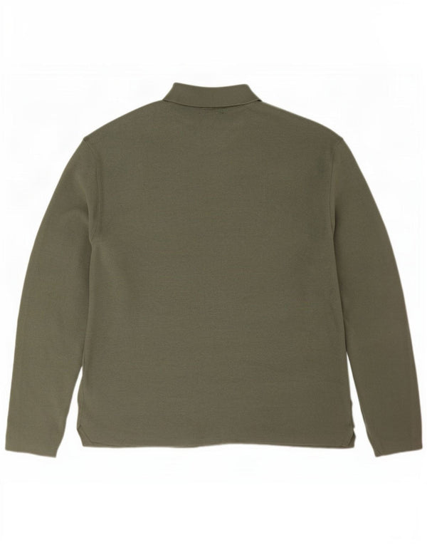 Męski sweter z golfem Zara XL, wiskoza khaki