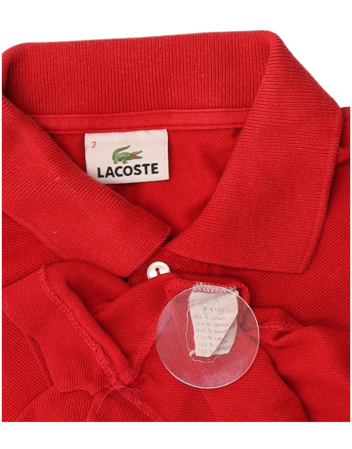 Męska koszulka polo Lacoste, rozmiar 2, XS, czerwona, bawełniana
