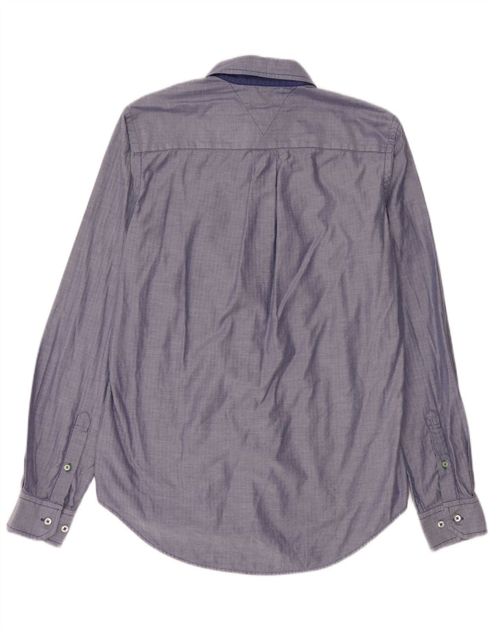 Koszula męska Tommy Hilfiger o dopasowanym kroju, mała, niebieska, bawełniana