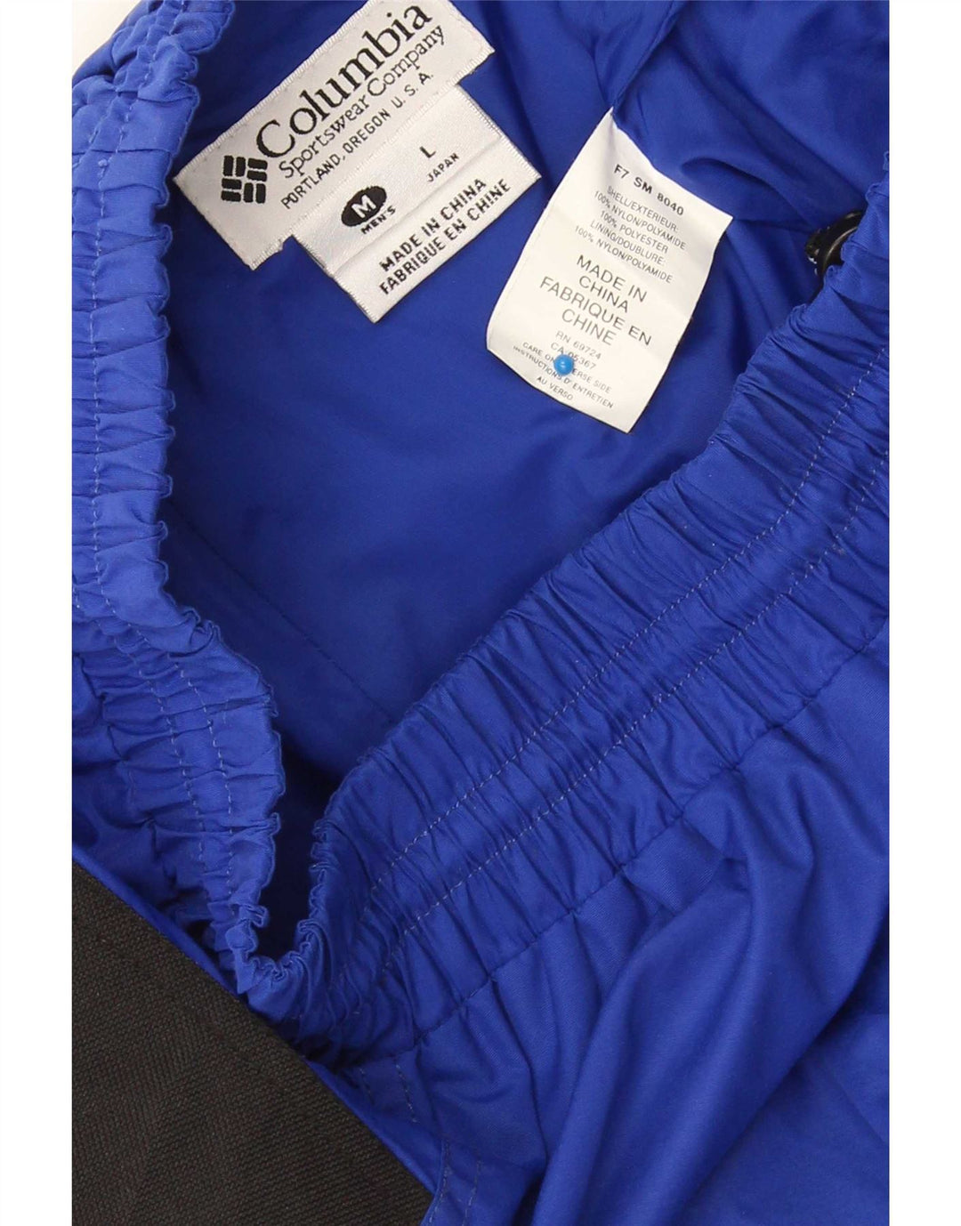 Męskie spodnie narciarskie Columbia, nylon w kolorze średniego błękitu