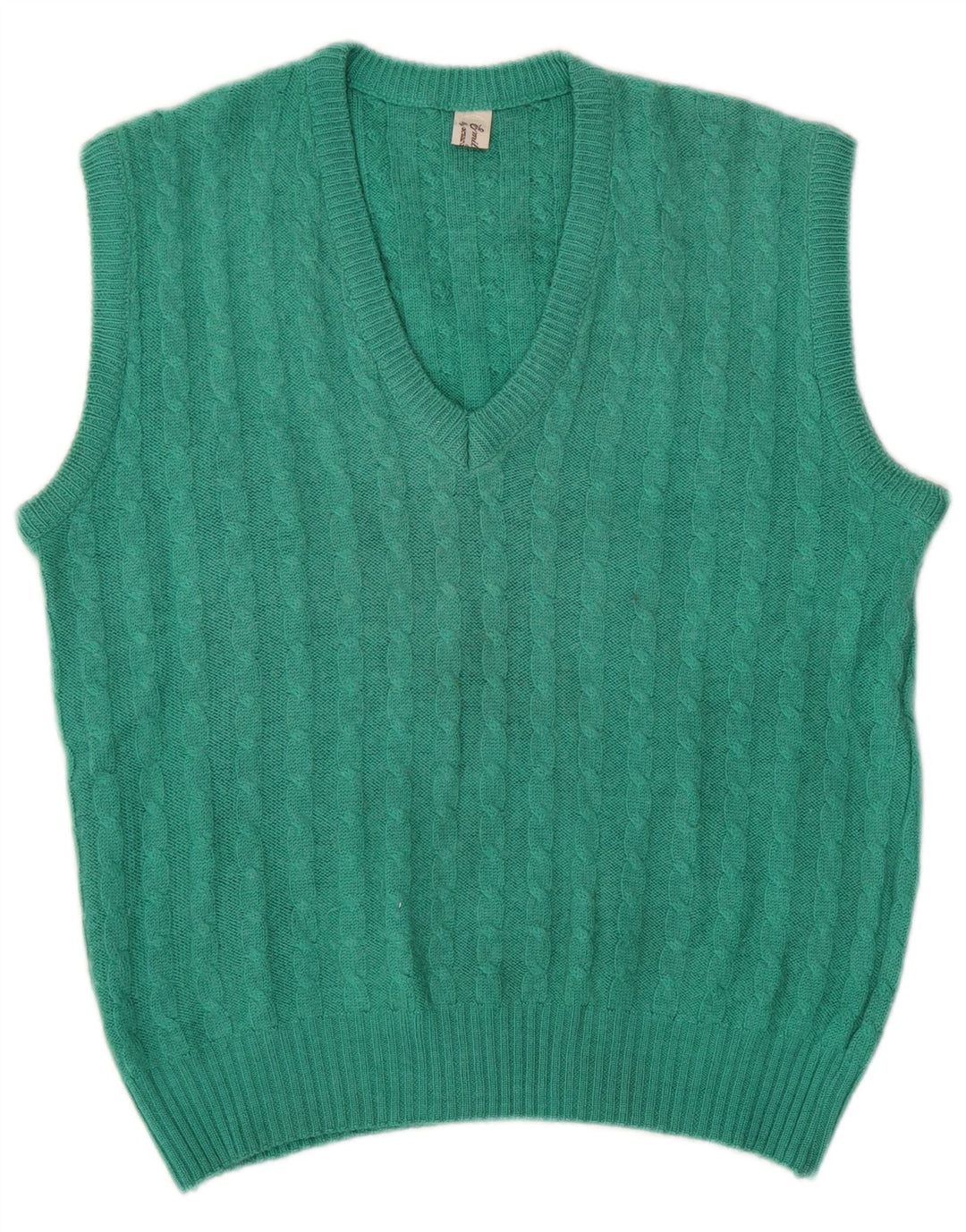 Damski podkoszulek VINTAGE z kamizelką UK 14, średni zielony