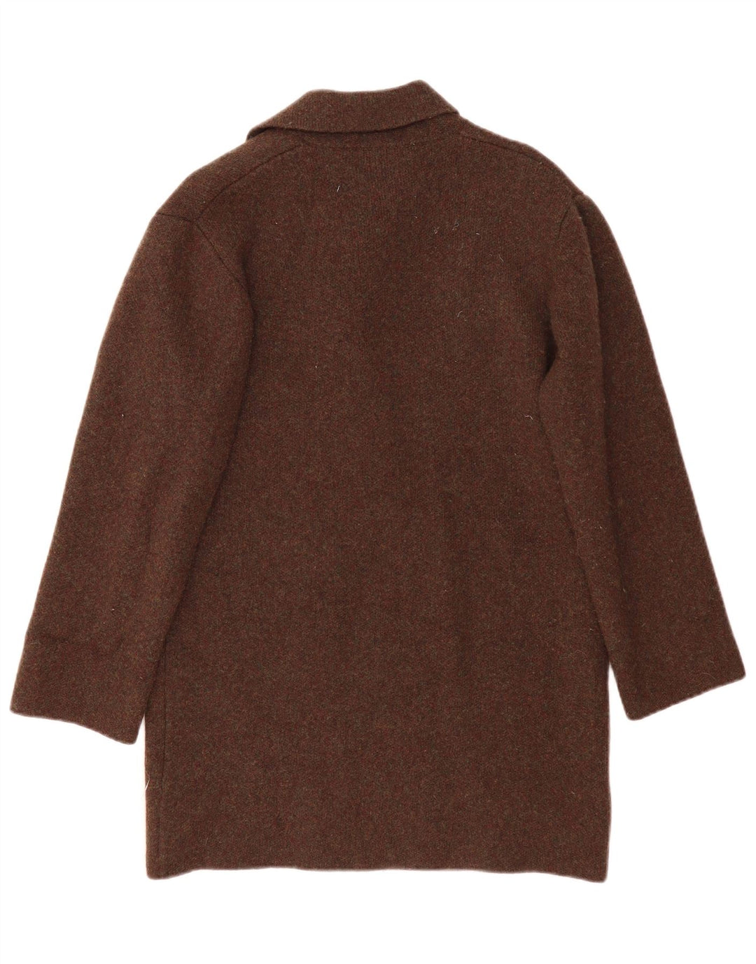 Damski płaszcz oversize Zara UK 10 Small, wełna khaki