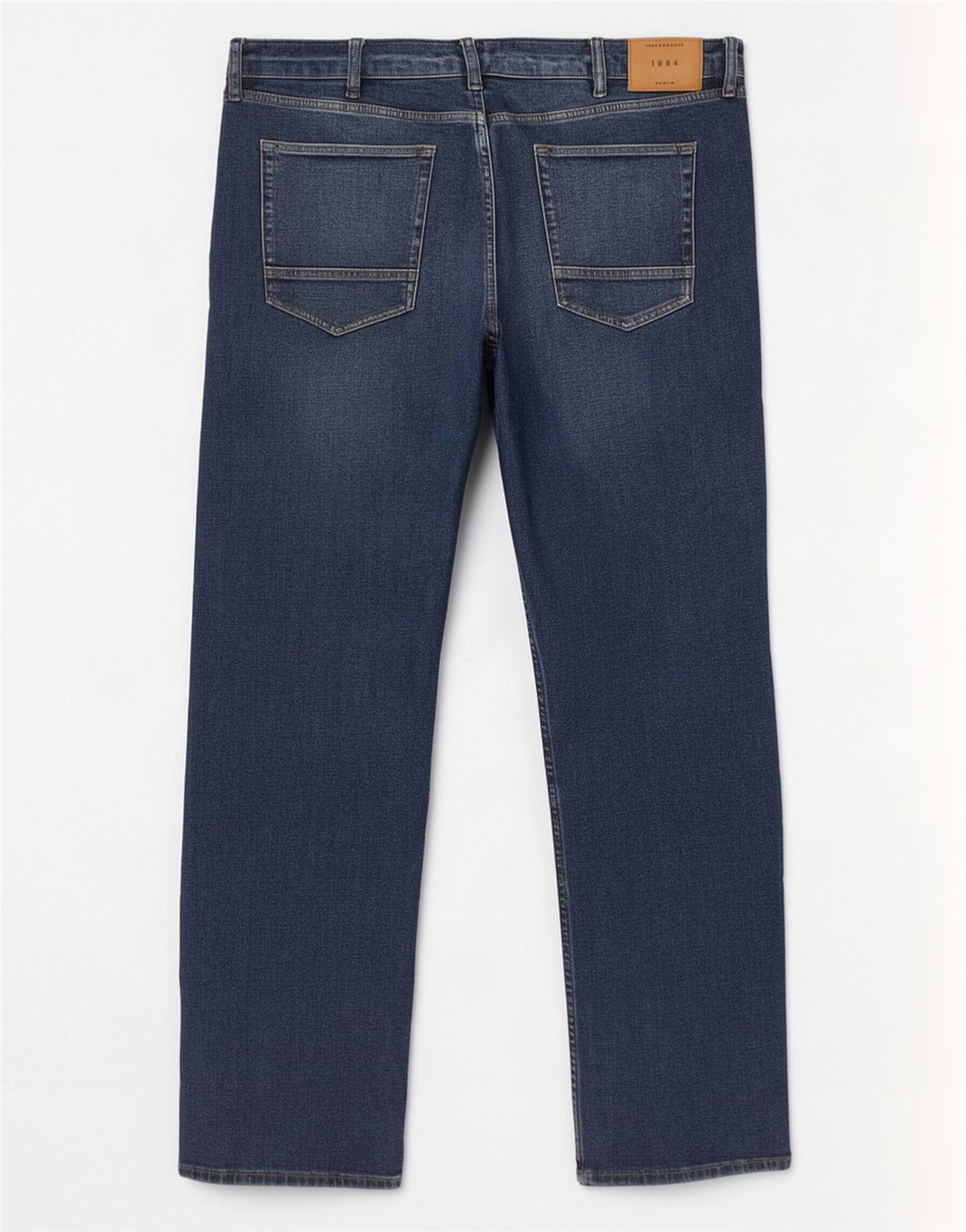 Męskie jeansy Marks & Spencer Regular Straight W42 L31 Granatowe, bawełniane