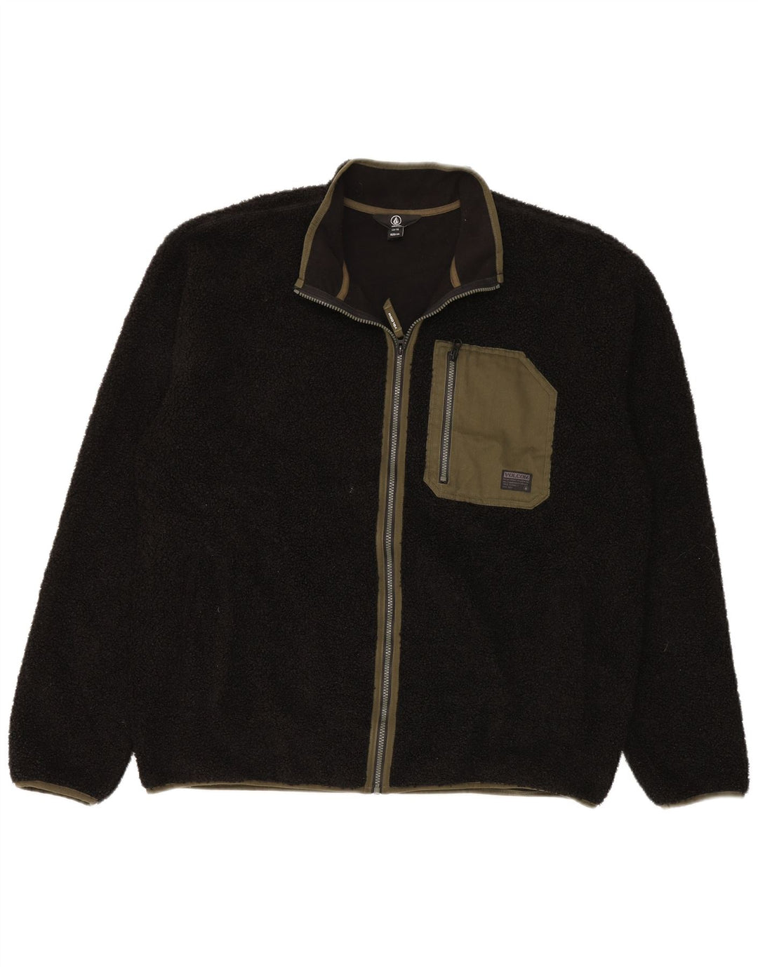 Męska kurtka polarowa Volcom UK 44 2XL Czarny poliester