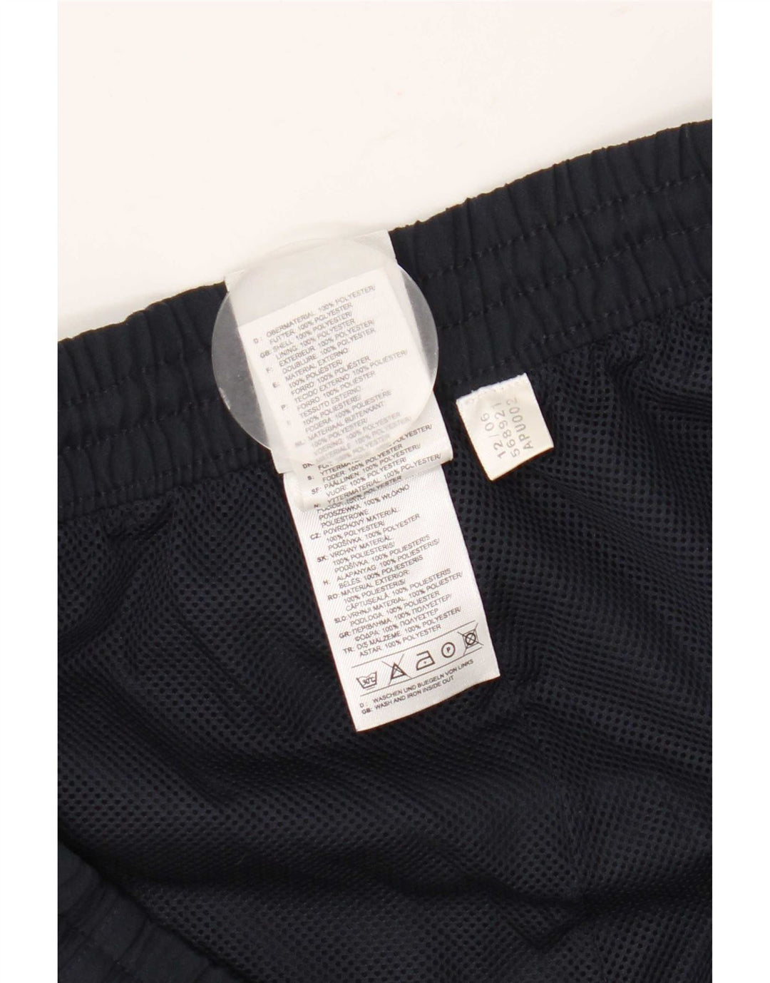 Męskie spodenki sportowe Adidas XL granatowe, poliestrowe