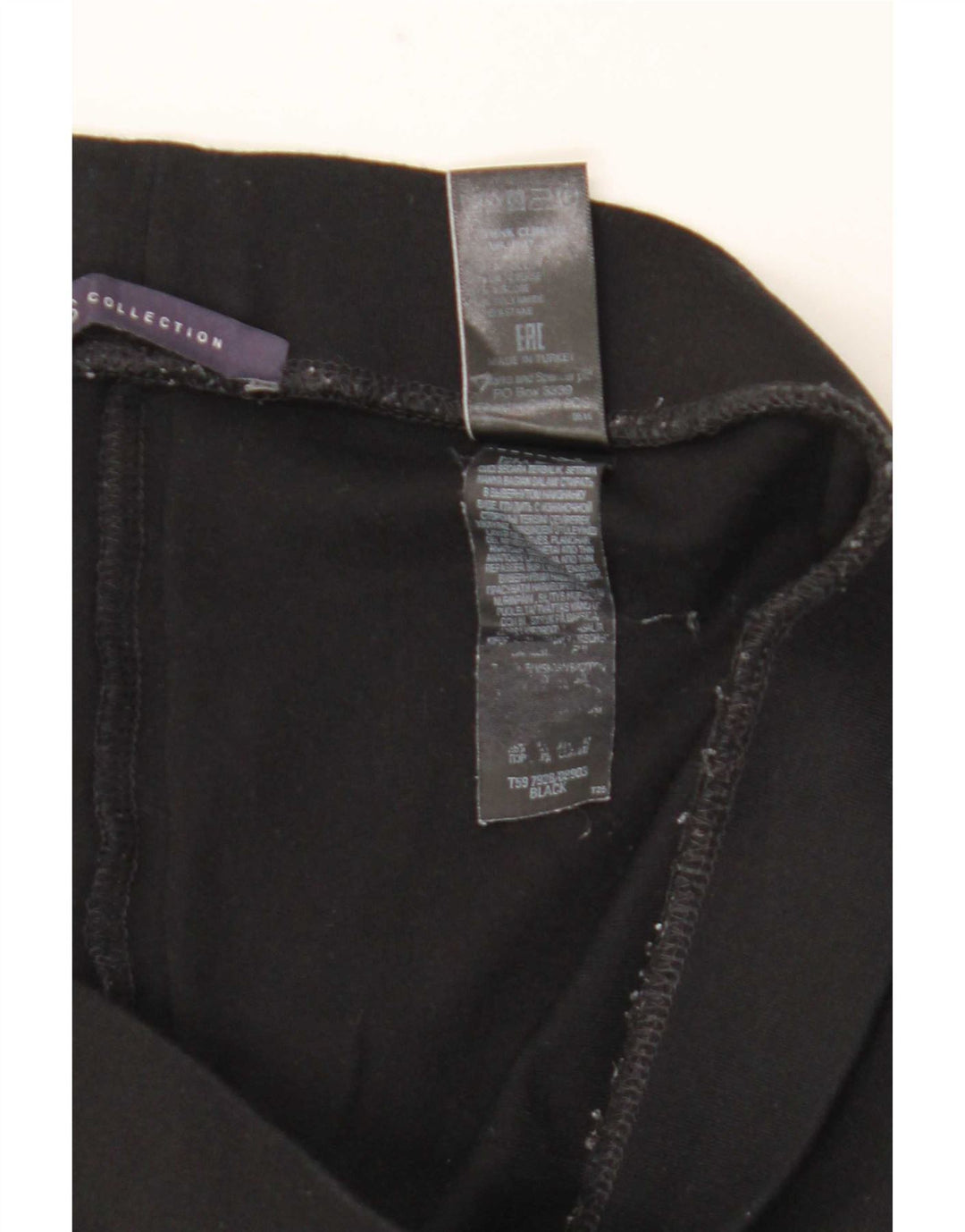 Damskie legginsy Marks & Spencer Stirrup UK 12, średnia czarna wiskoza