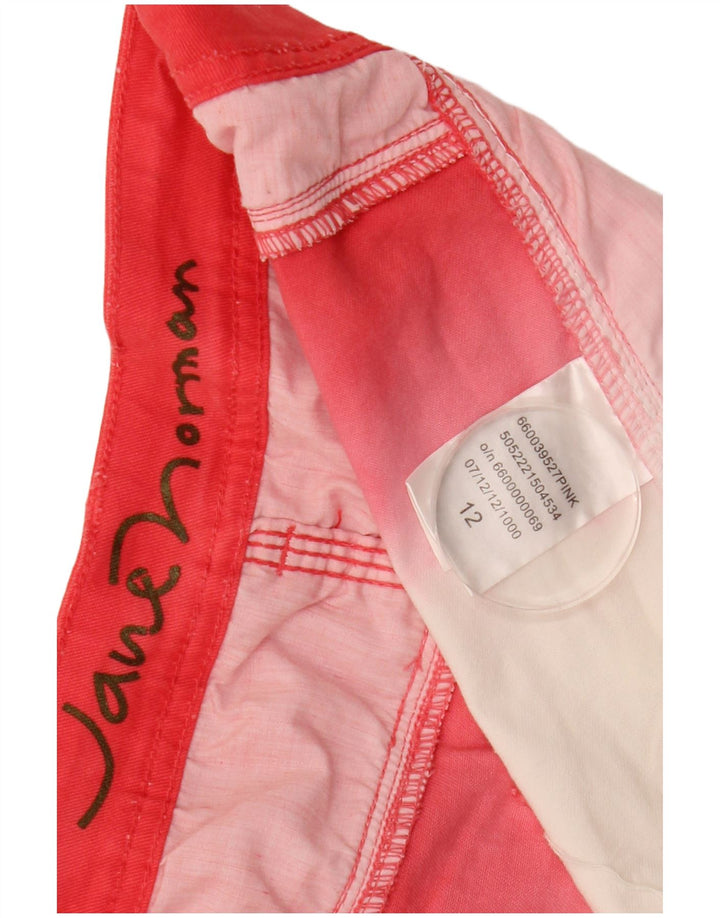 Jane Norman Damska jeansowa mini spódniczka UK 12 Medium W32 Czerwona bawełna z blokami kolorów