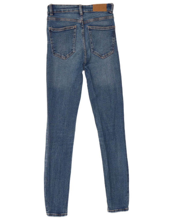 Damskie jeansy skinny Zara EU 36 XS W26 L28 Niebieskie