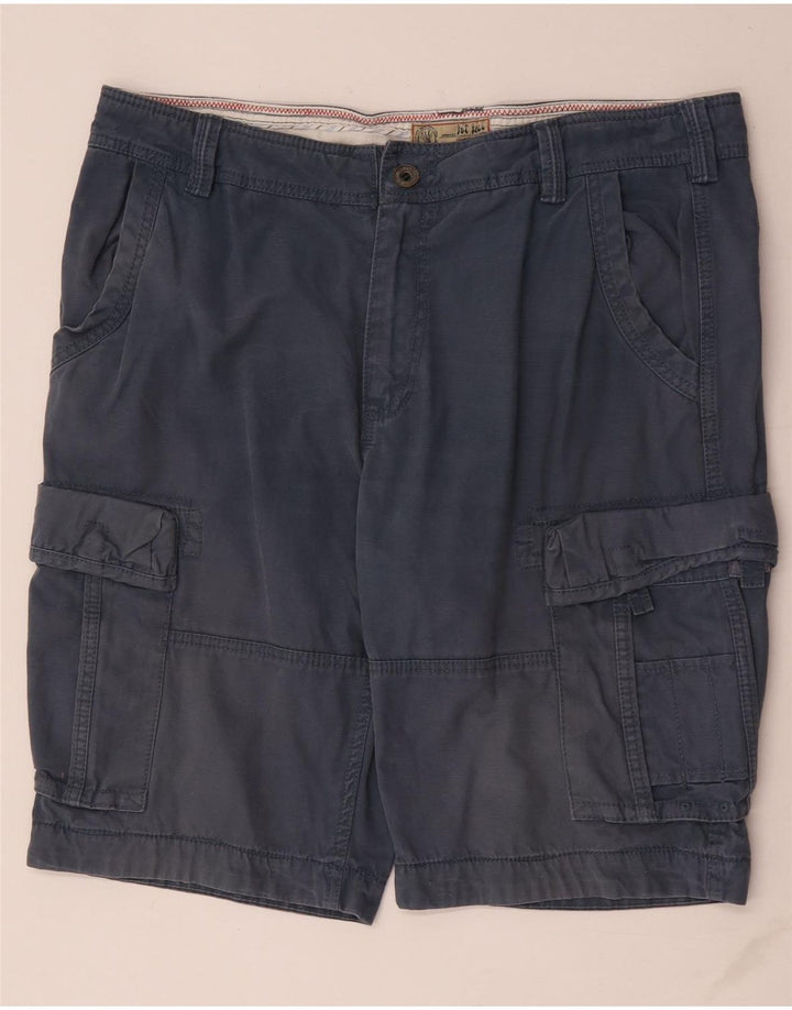 Męskie spodenki cargo Fat Face W38 XL granatowe, bawełniane