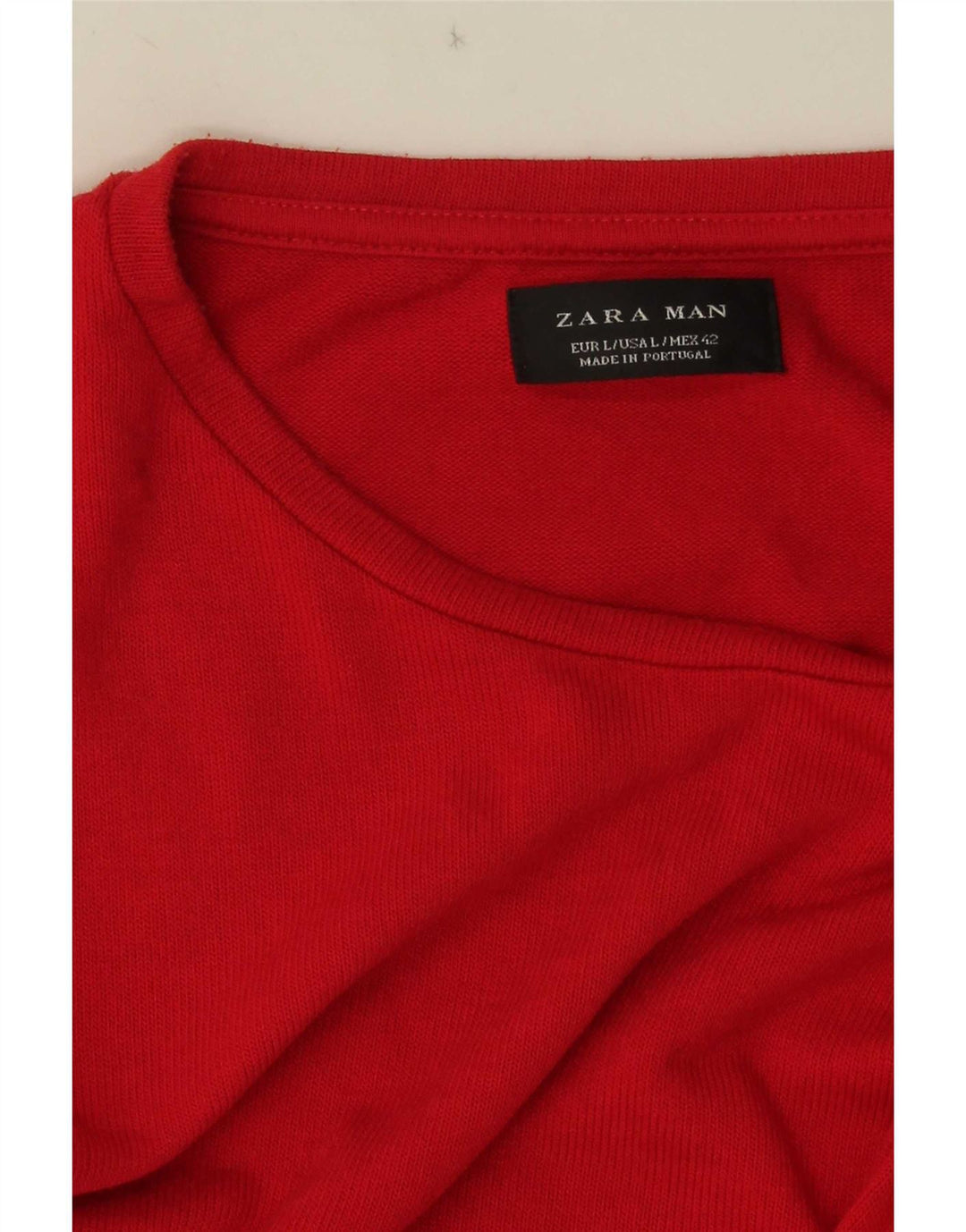 Męski T-shirt Zara, duży, czerwony