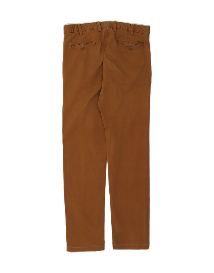 MASSIMO DUTTI Mens Slim Fit Chino Trousers EU 40 Medium W30 L32 Brown Vintage Massimo Dutti and Second-Hand Massimo Dutti from Messina Hembry 