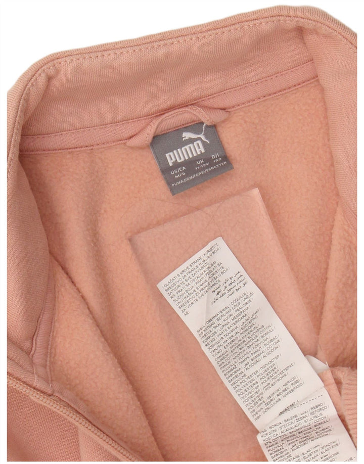 Dziewczęca bluza dresowa z grafiką PUMA, 11-12 lat, różowa, bawełniana