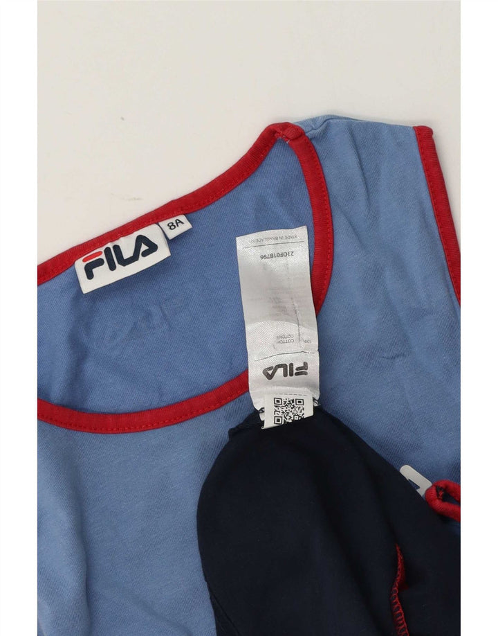 Top chłopięcy Fila Vest 7-8 lat, wielokolorowy, z blokami kolorów