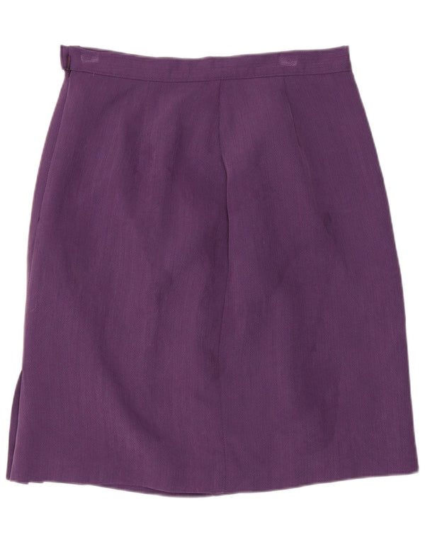 Dorothy Perkins Womens Pencil Skirt UK 12 Medium W26 Purple Modal