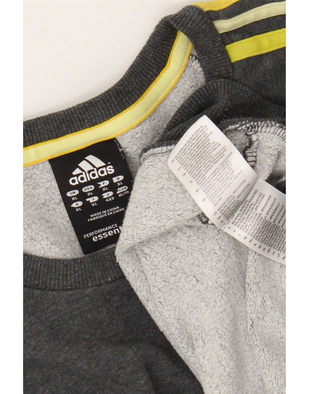 Adidas Męska Bluza Sweter XL Szara Bawełna