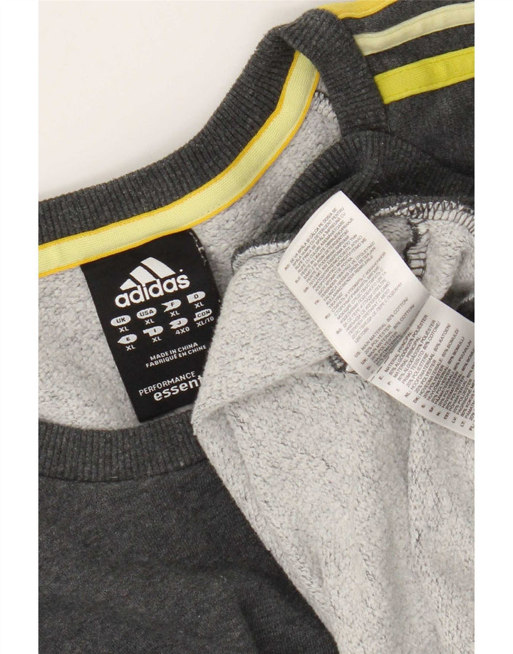 Adidas Męska Bluza Sweter XL Szara Bawełna