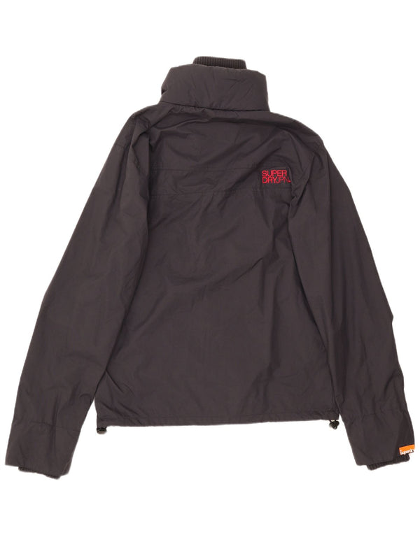 Męska kurtka przeciwdeszczowa Superdry UK 40, duża, granatowa, nylonowa