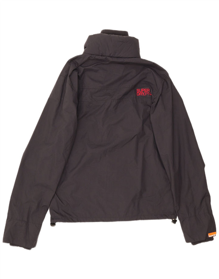 Męska kurtka przeciwdeszczowa Superdry UK 40, duża, granatowa, nylonowa