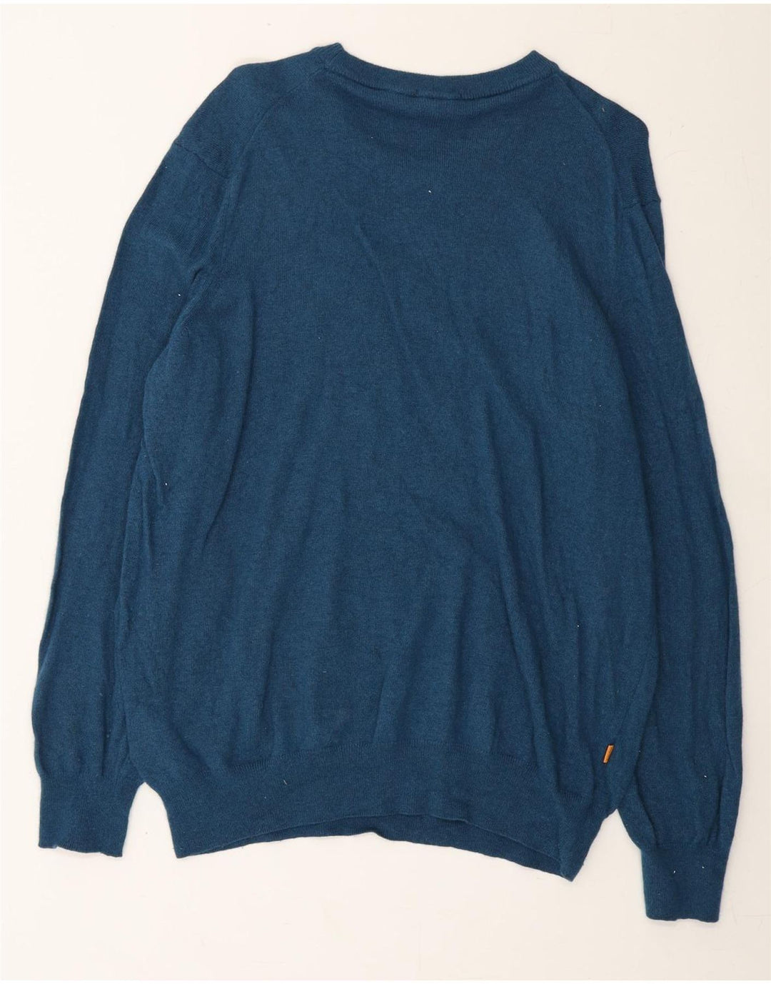 TIMBERLAND Mens Crew Neck Jumper Sweater XL Navy Blue Wool Vintage Timberland and Second-Hand Timberland from Messina Hembry 
