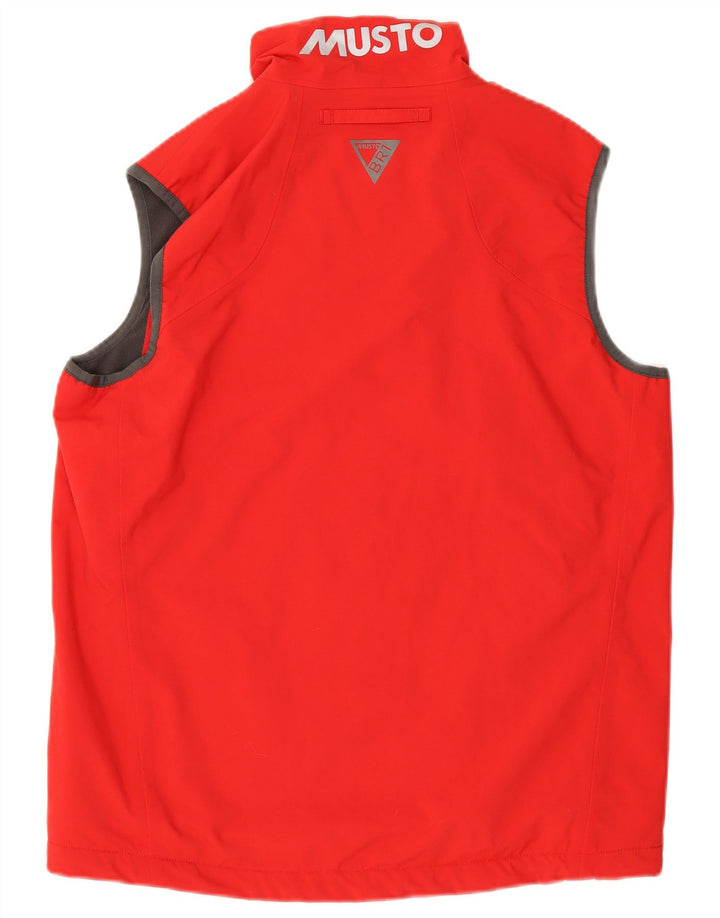 Bezrękawnik męski Musto UK 38 Średni czerwony poliamid