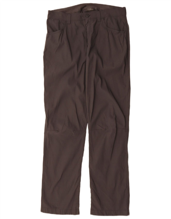 Męskie proste spodnie cargo EDDIE BAUER W32 L32 szare