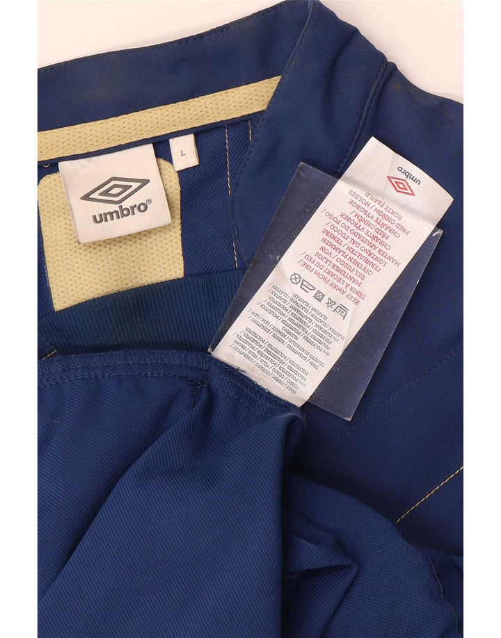 Męska bluza dresowa Umbro z grafiką, duża niebieska w paski