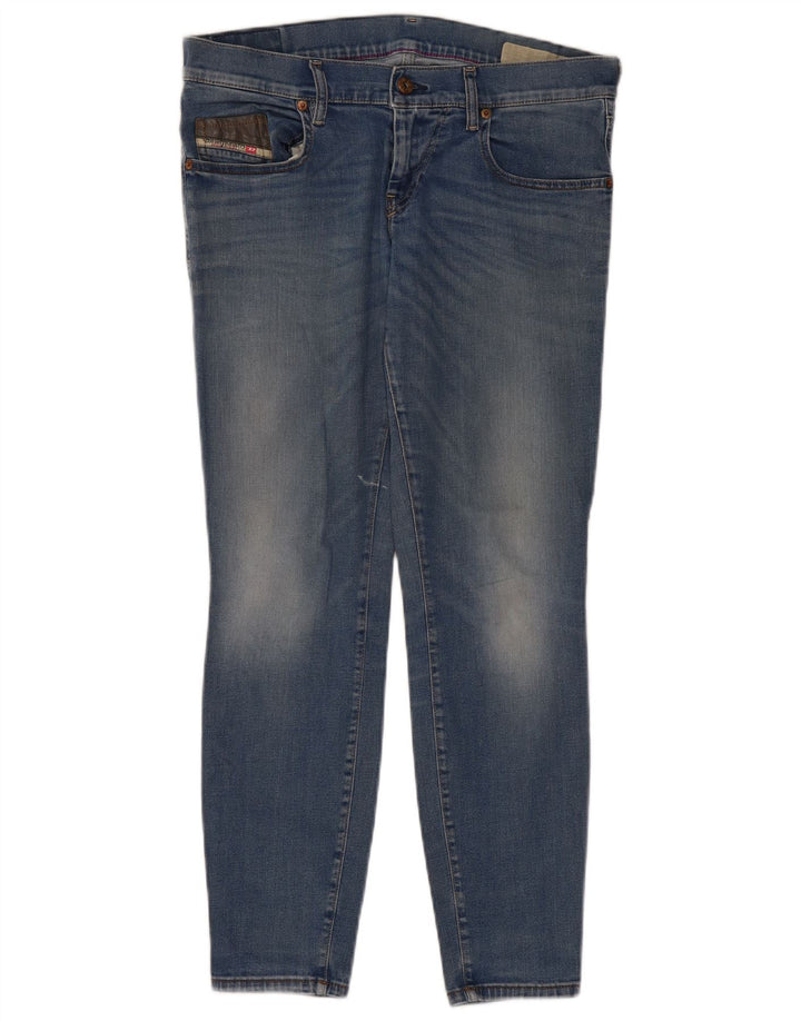 DIESEL Damskie jeansy skinny W30 L28 Niebieskie bawełniane