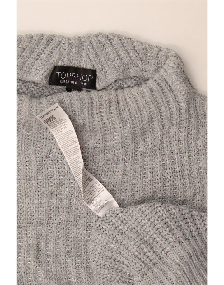 Topshop damski podkoszulek oversize z kamizelką UK 10, mały, szary, akrylowy