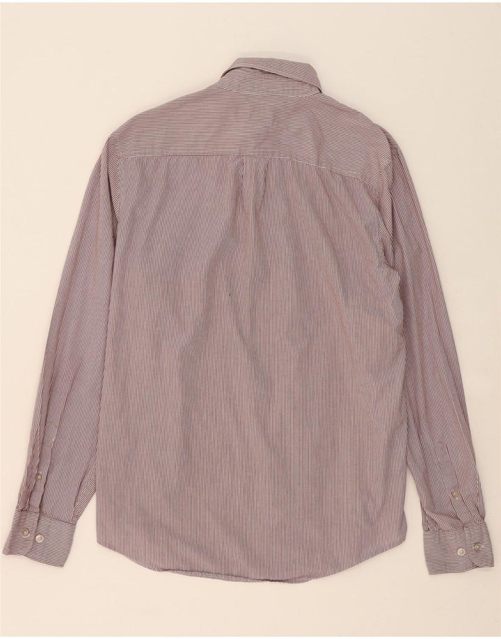 PENGUIN Mens Shirt Medium Purple Pinstripe Cotton Vintage Penguin and Second-Hand Penguin from Messina Hembry 