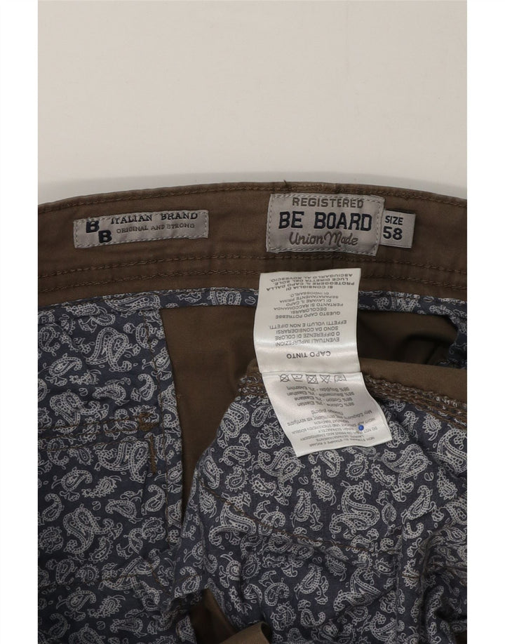Męskie spodenki cargo w stylu vintage W40 XL, brązowa bawełna