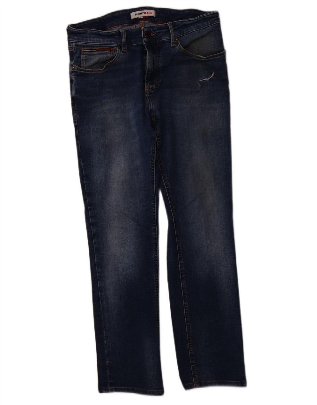 Damskie proste dżinsy TOMMY HILFIGER W32 L27 Niebieskie bawełniane