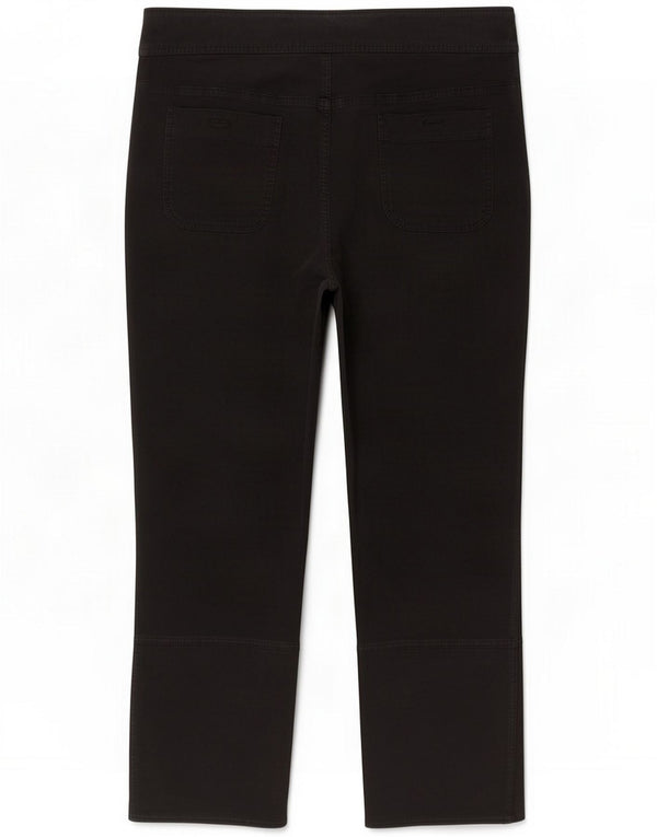 Moschino Womens Slim Capri Trousers UK 12 Medium W30 L22 Black
