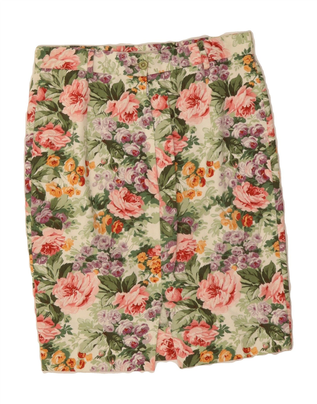 VINTAGE Womens Pencil Skirt IT 44 Medium W26  Multicoloured Floral Vintage Vintage and Second-Hand Vintage from Messina Hembry 