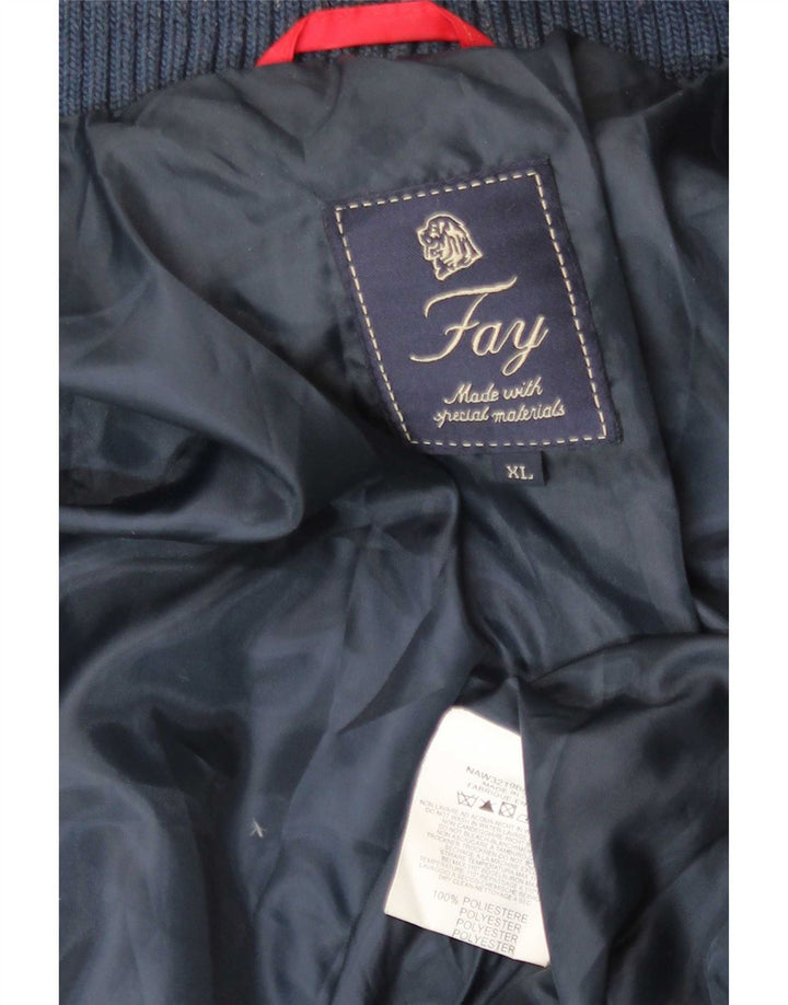 Męska ocieplana kurtka Fay UK 42 XL, granatowa, poliester