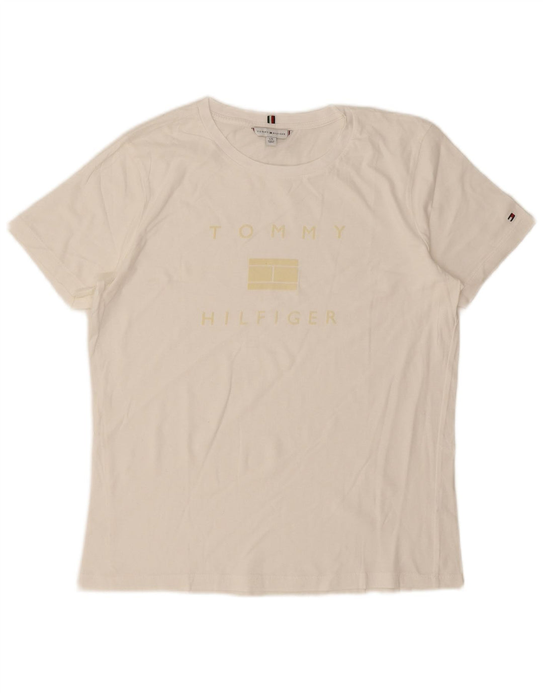 T-shirt damski Tommy Hilfiger Top UK 16, duży, biały