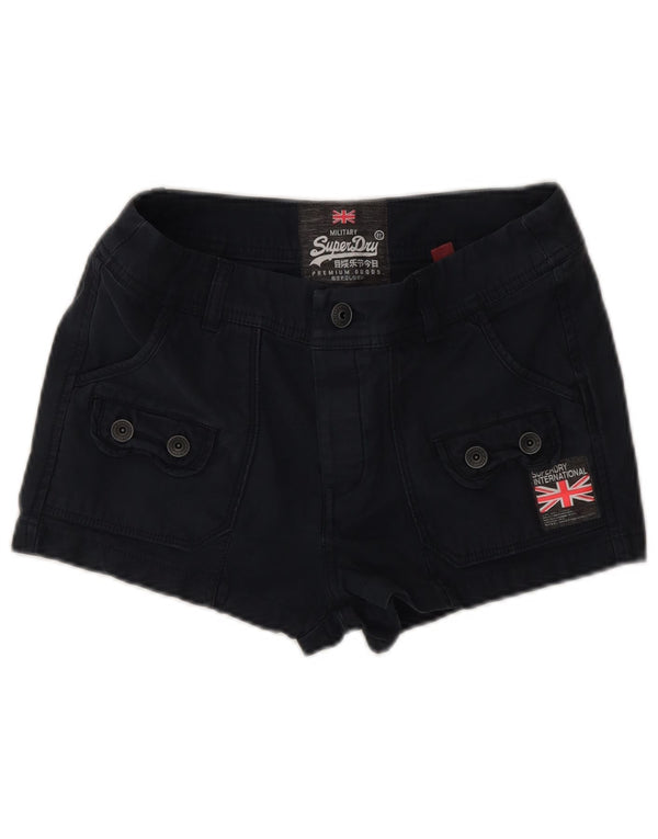 Damskie spodenki cargo Superdry XS W28, czarne, bawełniane