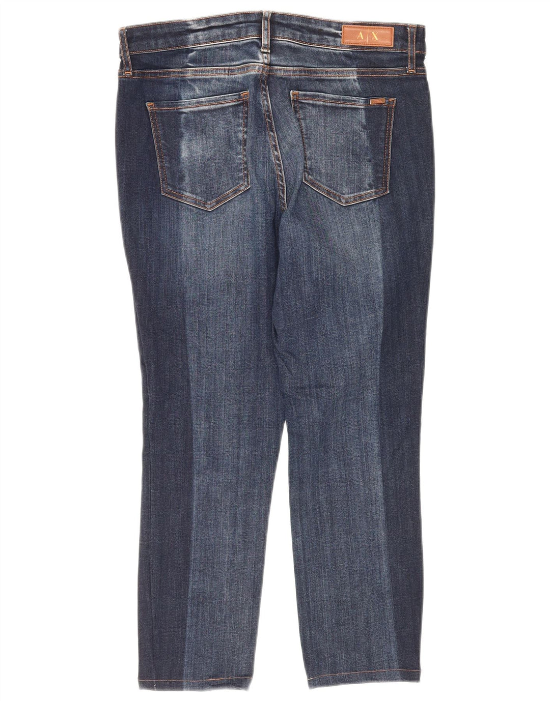 ARMANI EXCHANGE Damskie J01 Crop Super Skinny Jeans W29 L23 Granatowe